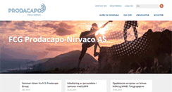 Desktop Screenshot of nirvaco.no